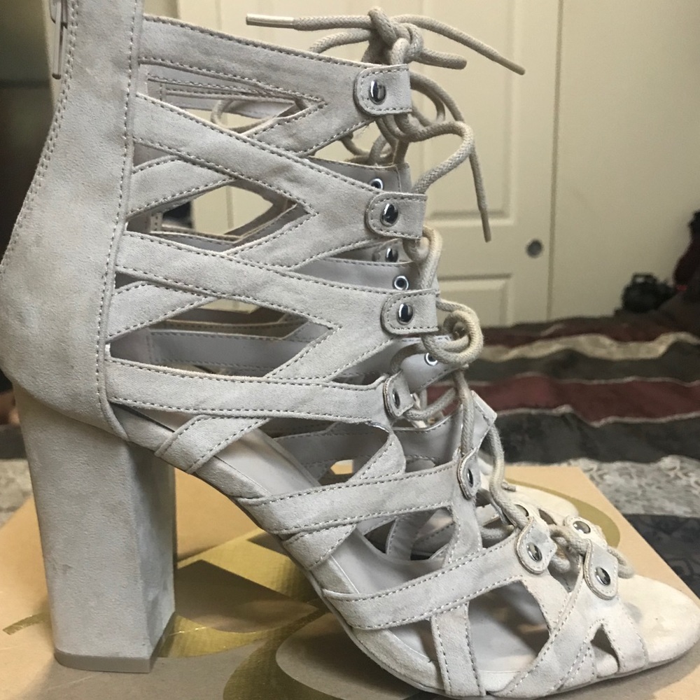 charlotte russe lace up heels